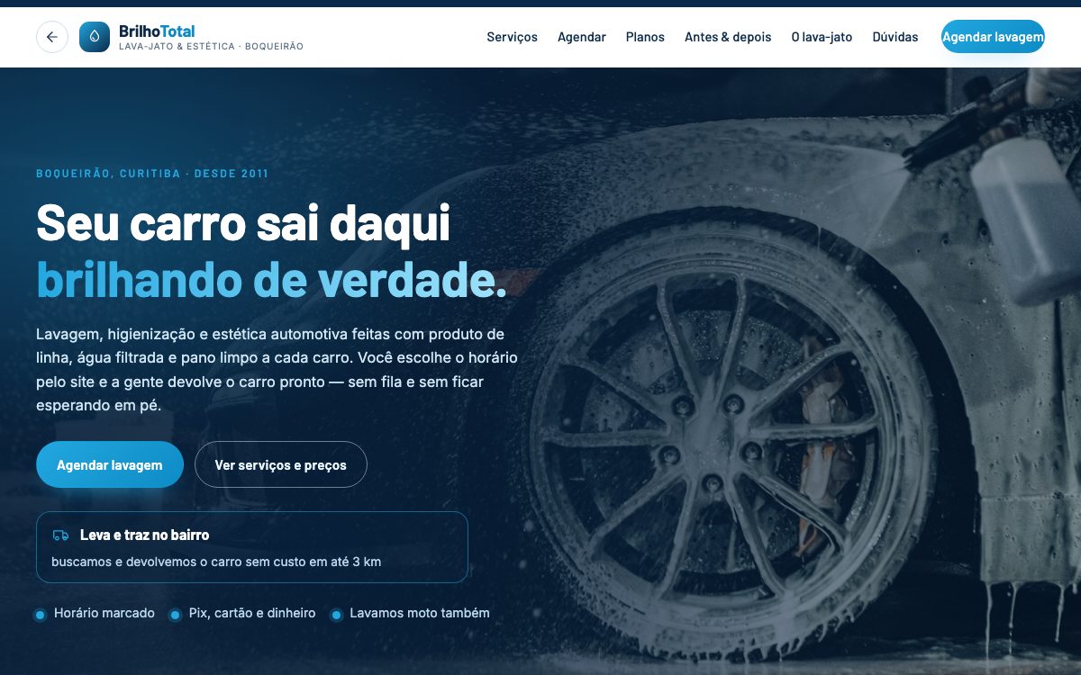 Demonstração: Lava-jato