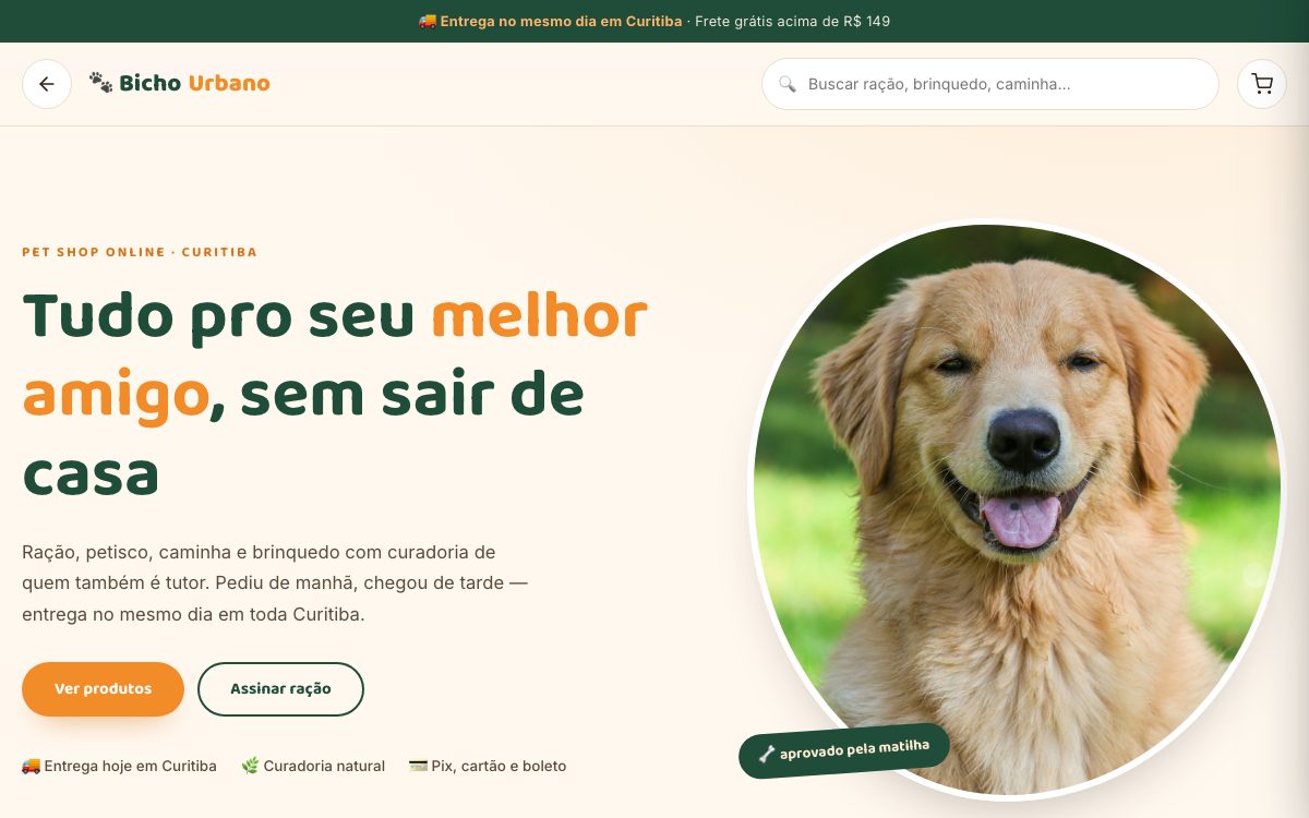 Demonstração: Pet shop