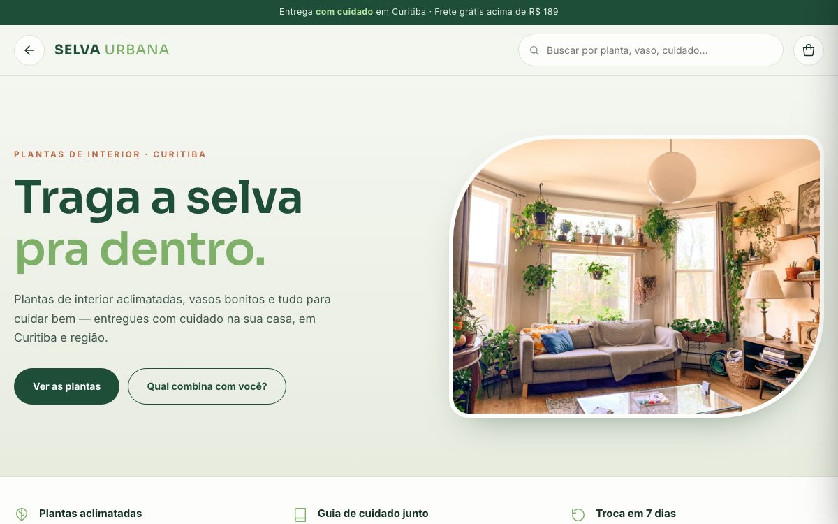 Demonstração: Plantas